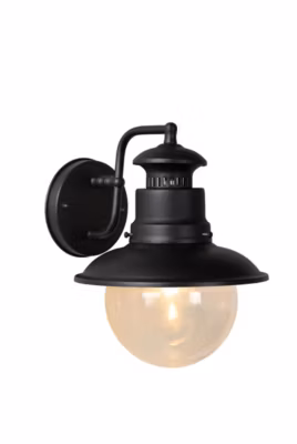 Applique murale FIGO en aluminium avec 1xE27 – Noir – Lucide