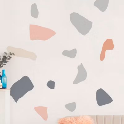 Papier peint intissé pré-encollé fresques géantes – TERRAZZO – 60x60cm
