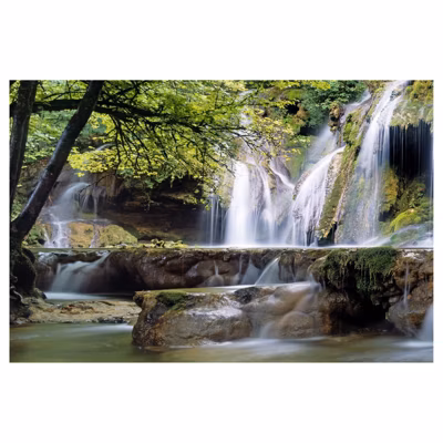 Brise vue imprimé CUISANCE grande hauteur, H.2 x L.3 m, 100% occultant, Made in France par Scenolia + kit de fixation offert
