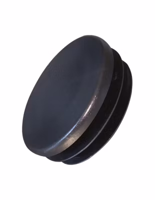 Bouchon rond pour tube Diamètre Extèrieur 40 Intérieur 36-38 nylon noir – 1 pièce