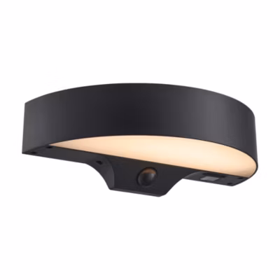 Applique murale Monay Round Solar Matière plastique Noir, H.7,4  IP44  SolarLed /Nordlux  Extérieur