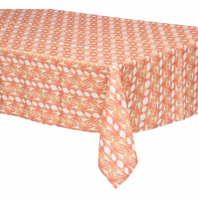 Nappe imprimée anti-tache « Zelie » – rose terracotta – 140×240 cm – Atmosphera