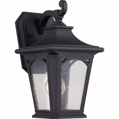 Elstead Bedford – Petite lanterne murale à 1 ampoule – Fini noir mystique, E27