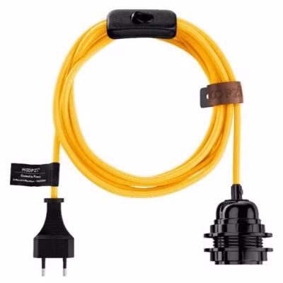 Lampe corde 4.5m Bala – Uni – Jaune