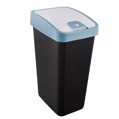 Poubelle Rectangulaire à couvercle basculant 45 litres – Bleu