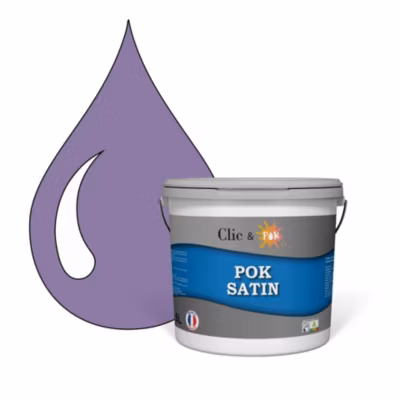 Peinture murs intérieurs satinée- Cuisine & Salle de bain POK SATIN – Milka 50m² – 5L