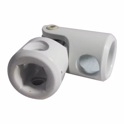 GENOUILLERE ENTREE C8 SORTIE AL12 BLANC