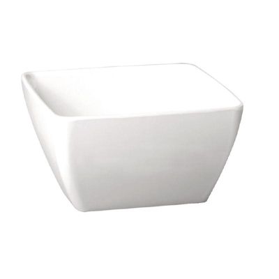 Bol carré en mélamine blanc Pure 400 ml – APS
