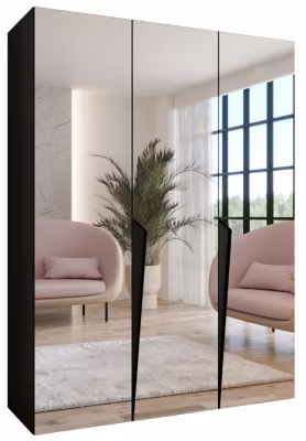 Armoire a portes battantes Piano 3 150 x H. 202 x P. 52, 3 portes