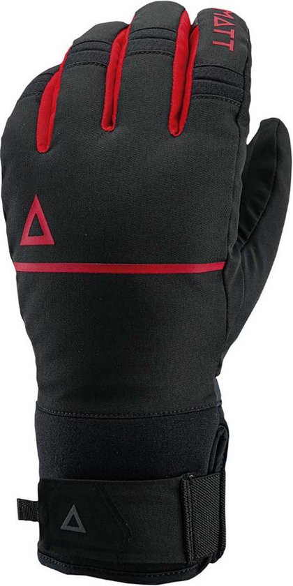 Gants Matt Nil Rouge, Zwart XL Homme