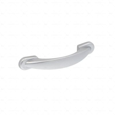Poignée pour meubles en zamac Entraxe 64 Aluminium mat verni