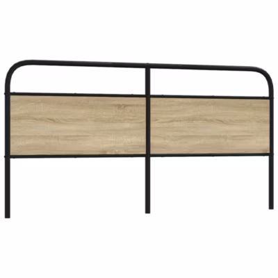 Tête de lit de remplacement chêne sonoma 200 cm acier et bois d&rsquo;ingénierie vidaXL