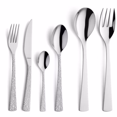 Ménagère 50 pièces avec service salade Inox – Livia Ronda par Amefa