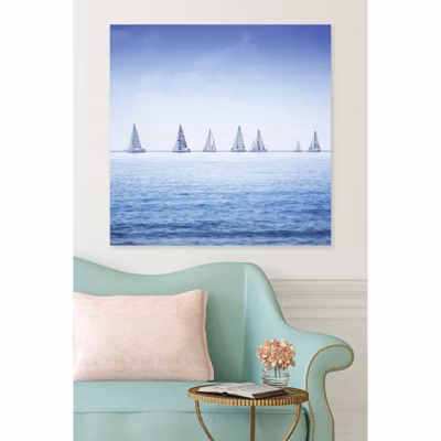 Tableau verre acrylique Regate 90 x 90 cm – Décoration murale photo pour la maison