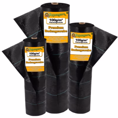 180 m² tissu de sol, film anti-mauvaises herbes, 100 g, 1,65 m de large Aquagart