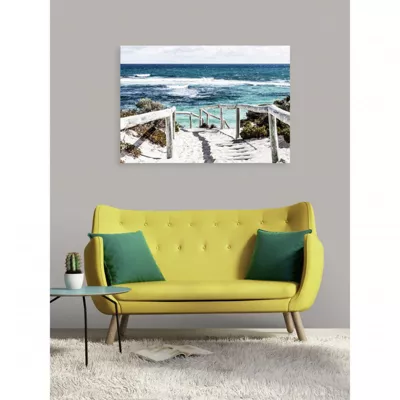 Tableau toile XXL en kit Direction Baignade 130 x 90 cm – Toile textile sans PVC