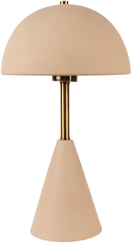 Gabriël Lampe de Table Champignon Ø 23×40 cm Beige Métal