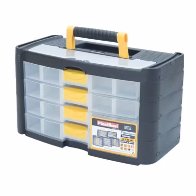 Boîte à outils Plastiken Titanium 90004 plastique 40x20x24 cm 4 tiroirs