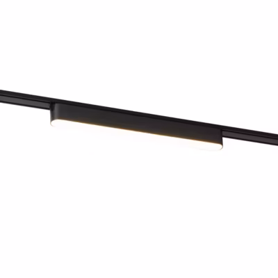 Spot sur rail moderne noir monophasé 10W 3000K – Magnetic Marra