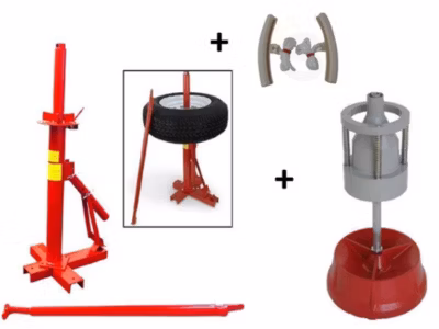 Démonte Pneu manuel Auto 13 à 21 » + Equilibreuse manuelle portable + 2 Protections Jante