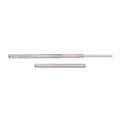 Emuca Jeu de coulisses à billes pour tiroir à sortie totale, hauteur 45mm, longueur 600mm, Acier, Zingué