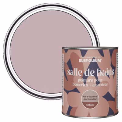 Peinture Rose pour Boiseries de Salle de Bains, Brillante – RUST-OLEUM – Lumière tamisée 750ml