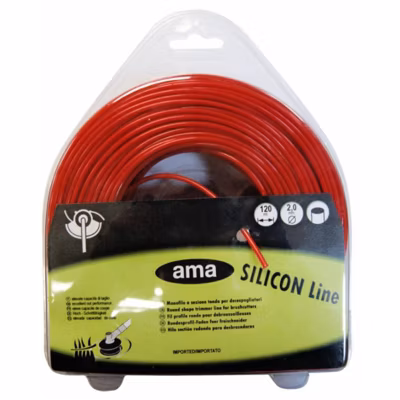 Fil de débroussailleuse – Fil nylon de coupe  – Monofil section ronde diam 2.4 mm x 82 mètres « Silicon Line »