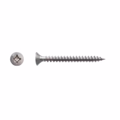 100 Vis Bois Tête Fraisée Pozidriv 6 x 70 mm – Inox A4 – D-Work