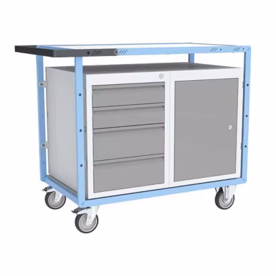 Chariot établi – 4 tiroirs et 1 demi plateau – Charge max 250kg – 880707105