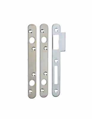 Lot de 3 gâches plates 20mm à bouts ronds, pour double pênes ronds – THIRARD