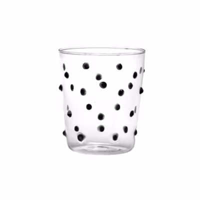 Zafferano Party Tumbler Verre Noir 45 Cl Set de 6 Pièces en Verre