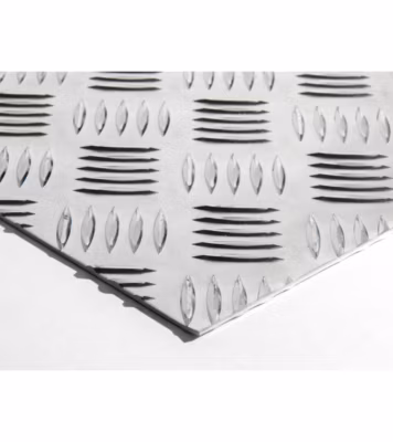 Plaque Aluminium Strié, ép. 2/3mm, Hauteur 15cm x Largeur 90cm