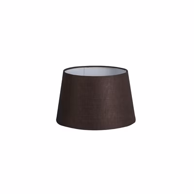 Abatjour rond schuin linnen – D  250 mm – Marron –