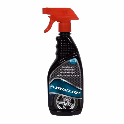DUNLOP Nettoyant Jantes 500ml – Élimine Poussière de Frein & Saletés, Nettoyage Puissant & Doux, Usage Quotidien, Entretien Auto