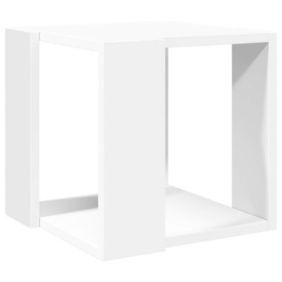 Table basse blanc 32x32x30 cm bois d&rsquo;ingénierie vidaXL