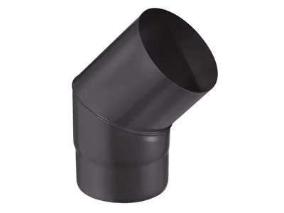 Coude émaillé de 45 degrès d&rsquo;angle – pour raccordement – diamètre 125 mm – longueur 13 cm – épaisseur 0,7 mm