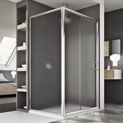 Cabine Douche 75×140 CM H185 granité modèle Replay Duo 1 Portillon