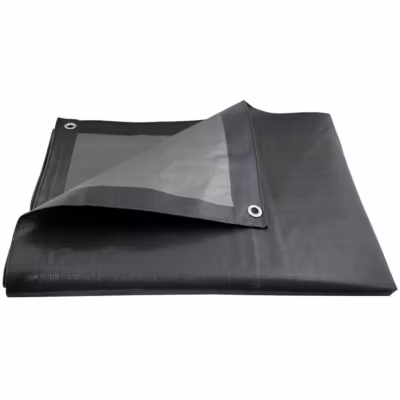 Bâche de protection grise ultra résistante – 200 g/m² – 15 x 20 mètres GT Garden