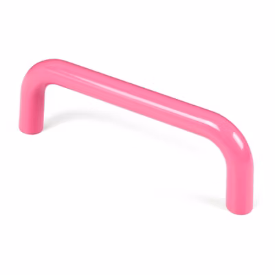 Poignée de meuble abs entraxe 96 mm peint magenta brillant lot de 50 piéces