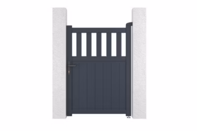 Portillon 1m SANTIS H.140cm aluminium gris