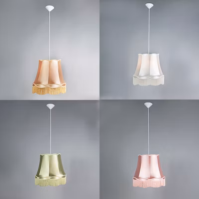 Ensemble de 4 lampes suspendues rétro colorées 45 cm – Granny