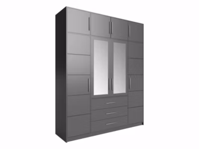 Armoire Dortivu I, Nombre d&rsquo;étagères: 8, 245x196x58cm