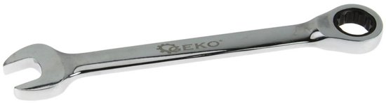 GEKO Ratelsteeksleutel – 12-punts – 13 mm – Duurzaam chroom vanadium – Anti-corrosie bescherming