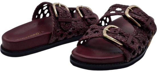 Gioseppo Ogunquit Bordeaux | Sandale en Cuir Tressé