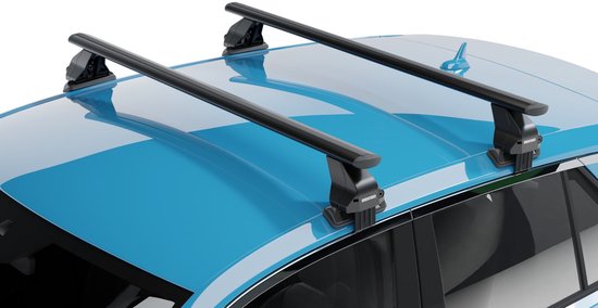Galeries de toit compatibles avec Land Rover Discovery Sport (L550) 2019-présent Menabo Omega Plus noires