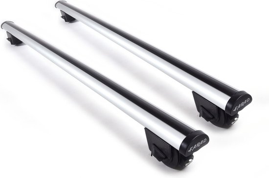 Galeries de toit adaptables pour Suzuki SX4 S à cross hybride à partir de 2022 barres de toit fermées – Aluminium – Capacité de charge 100kg – Merk Farad