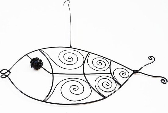 Floz accroche murale poisson – métal – commerce équitable