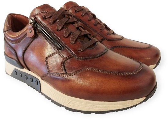 Greve Baskets pour femmes Haarlem 4299.03 Cognac Largeur K