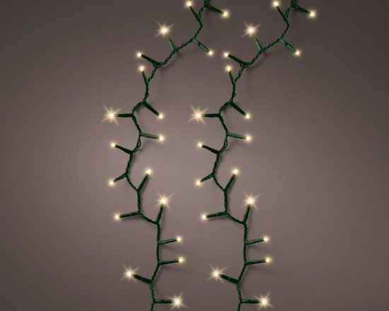 Guirlande lumineuse LED compacte de Noël 11 m – 500 lumières Soft Gold pour l&rsquo;extérieur