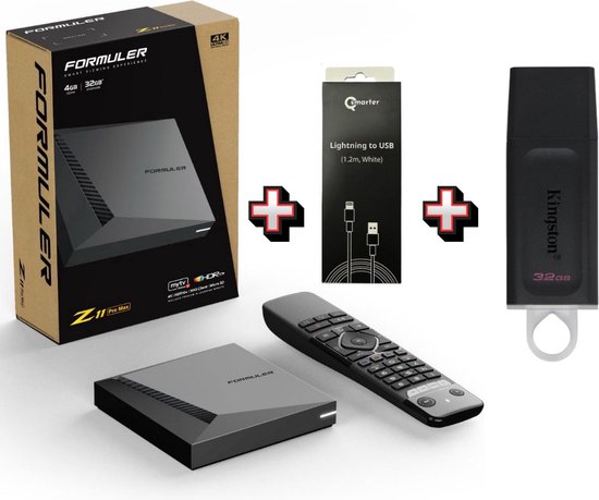 Formuler Z11 Pro Max + 128 Go USB + chargeur Qsmarter ( Set Android 4K)